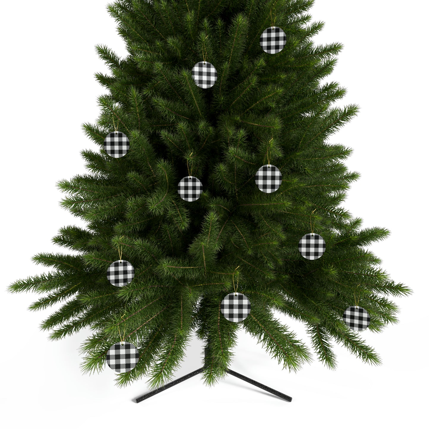 Black and White Ceramic Christmas Ornaments (1pcs, 5pcs, 10pcs, 20pcs)