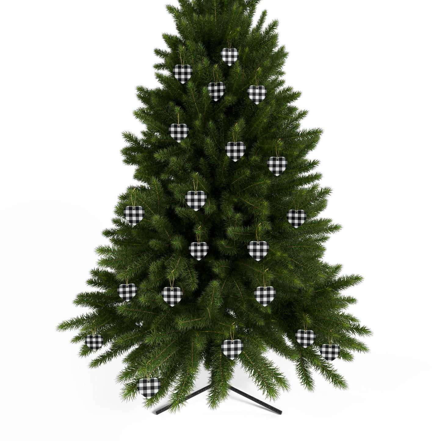 Black and White Ceramic Christmas Ornaments (1pcs, 5pcs, 10pcs, 20pcs)